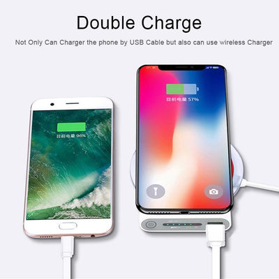 Power Bank & Wireless QI Charger 10000mAh For iPhones & Samsungs